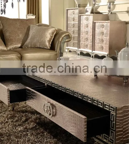 Cohen Stainless Steel Coffee Table PU Cover B106 photo-2