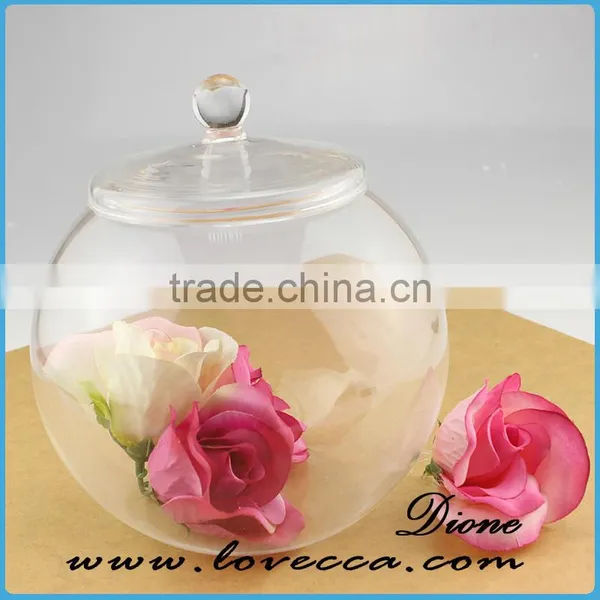 Hanging Glass Terrarium/ Clear Glass Terrarium Globe/ Glass Ball Terrarium photo-3