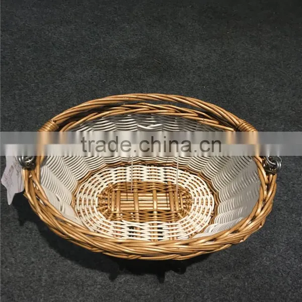 Wholesale Excellent Quality Handmade Woven Removable Wicker/PP Bicycle Basket photo-4