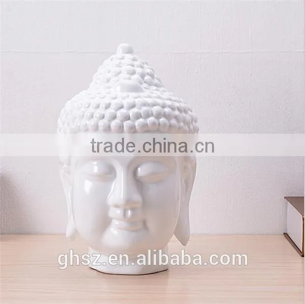 Customized Plastic Buddha Statue White Resin photo-2