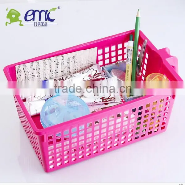 Bathroom With Handle Plastic Storage Basket photo-2