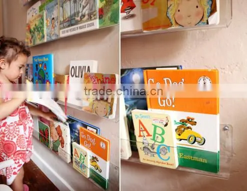 China Facrory Acrylic Kindergarten Kids Movable Learning Bookshelf photo-2