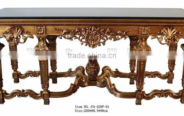 Hot Sales Hand-made Hallway Console Table And Framed Mirror photo-2