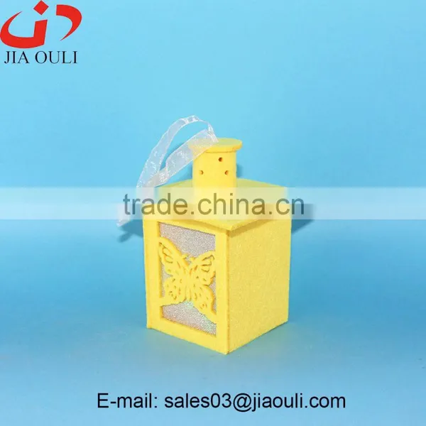 New Design Easter Decorations With LED Light Non-woven House and Chimney Shape Hanging Decorations photo-6