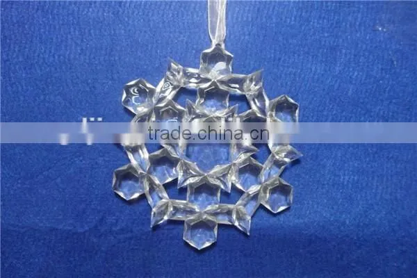 Clear Acrylic Christmas Snowflake Hanging Decorations Supplier photo-2
