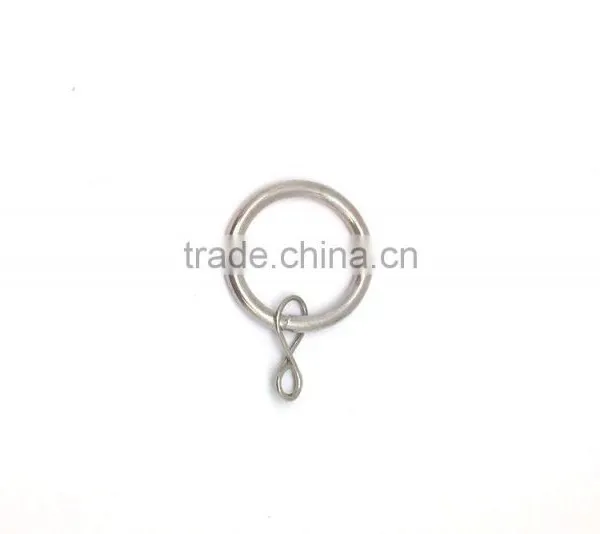 Chrome Plated Metal Window Curtain Rod Ring Loose Eyelet Inside Diameter 35mm photo-2