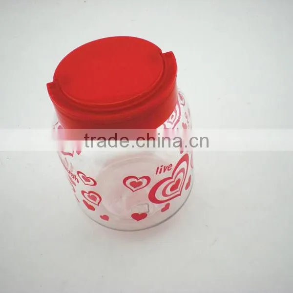 Valentine Colorful Candy Jars