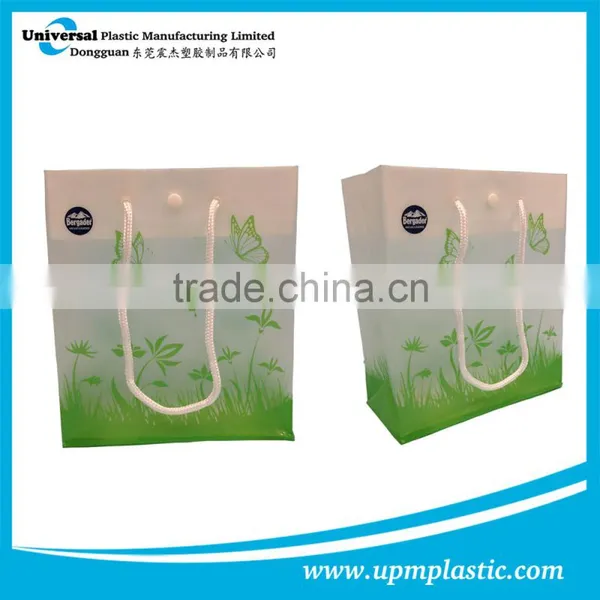 Eco-friendly Disposable Degradable Rope Handle Plastic Carrier Bag photo-2