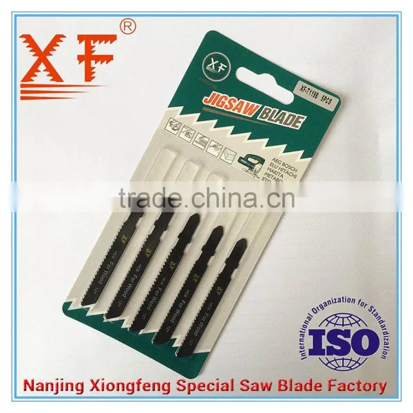 XF-T119B TCT Tungsten Carbide T-shank Jig Saw Blade for Wood Cutting photo-3