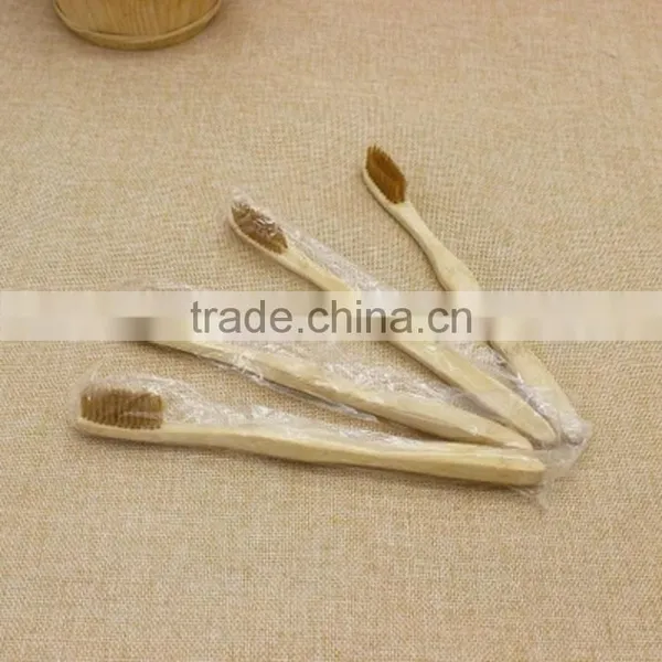 Ec-friendly nice-looking custom natural color bamboo toothbrush
