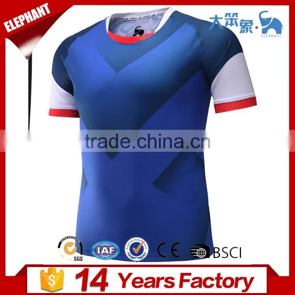 100% Polyester Digital Sublimation Printing Cheap Soccer Jersey photo-6