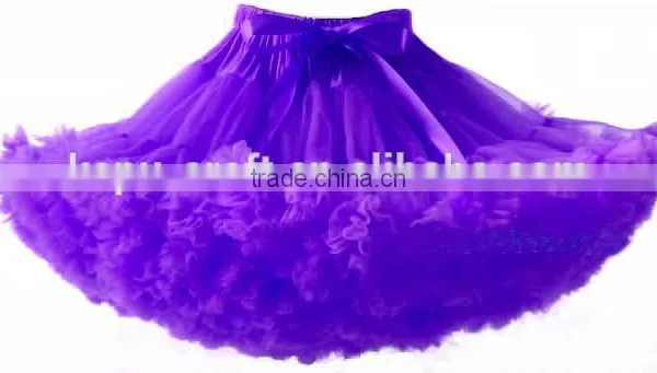 Solid Purple Dot Newborn Baby Girl Pettiskirt Tutu Dress Skirt 3-12M photo-4