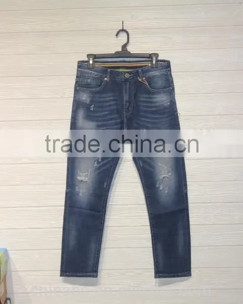 GZY Fashion Wash Denim Jeans Men Maternity Jeans Pant and Shirt photo-4