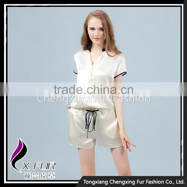 CXLTK01 Wholesale Fashion Ladies Clothes Jumpsuits Soft Silk Pajamas Sleepwear photo-5