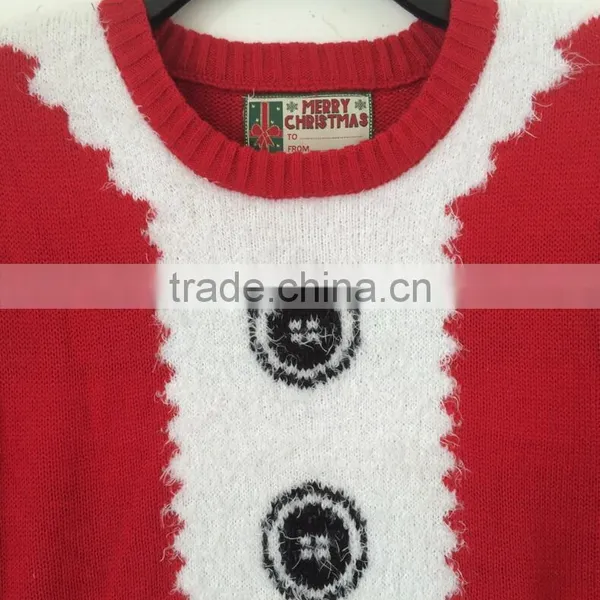 Unisex Long Batwing Sleeve Knitted Sweater Christmas Jumper Knitwear For Autumn Winter photo-4