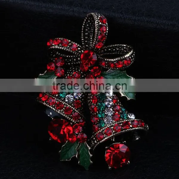 Zm53211a 2016 Christmas Decoration Wholesale Beautiful Diamond Brooch for Festival photo-3