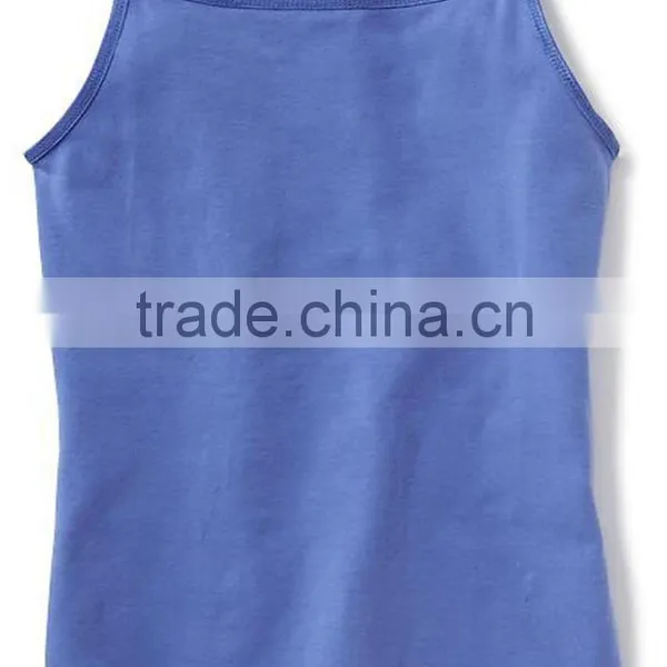 100% Ctn, S/J, 160 Gsm, Children Girls Tank Top
