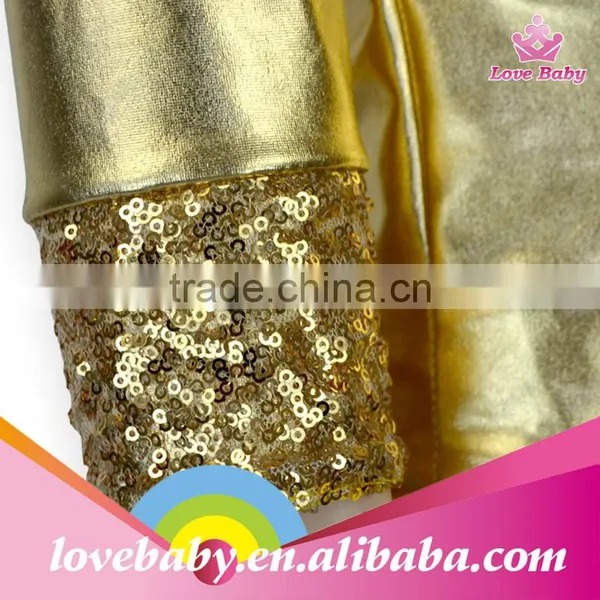 Newest Baby Girls Outfit High Quality Golden Sequins T-shirt Children Fashion Clothing photo-6