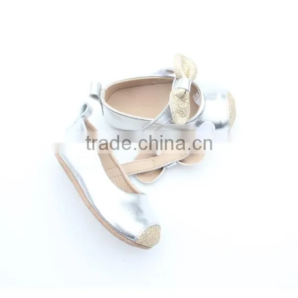 2017 New Style Sequin Leather Baby Infant Shoes With Bow photo-5