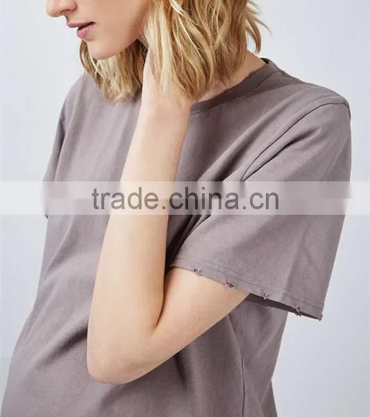 Short Sleeve Plain Maternity t Shirts Wholesales photo-3