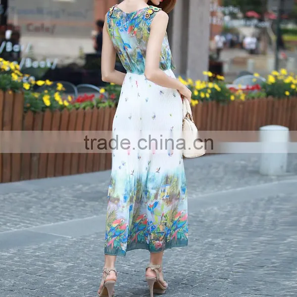 Fashion High Quality Animal Printed One-piece Dress photo-4