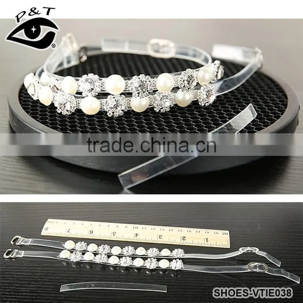 2017 New Arrival Beautiful Pearl Crystal Anklets for Shoes Decorations photo-2