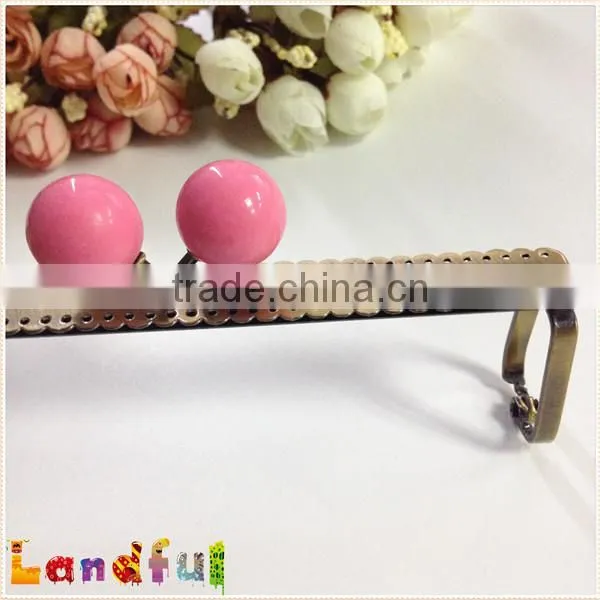 Wholesale Colorful Candy Heads With Sewing Holes Metal Bag Purse Frame photo-2