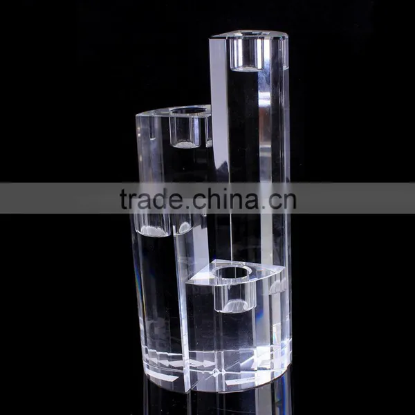 High Quality Wedding Candle Holder / More Size Wedding Gift Crystal Tea Light Holder photo-3