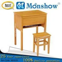 Solid Wood Single Desk And Chair
