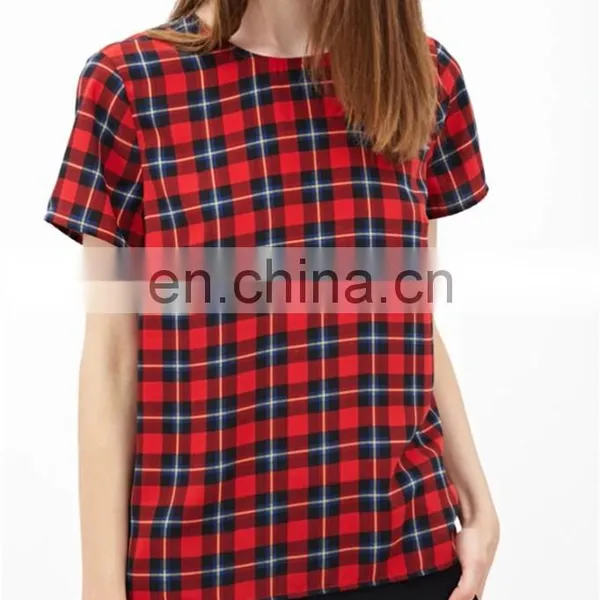 Cheap China Wholesale Clothing Manufacturers Tartan Plaid Top Clothing Factories in China photo-2