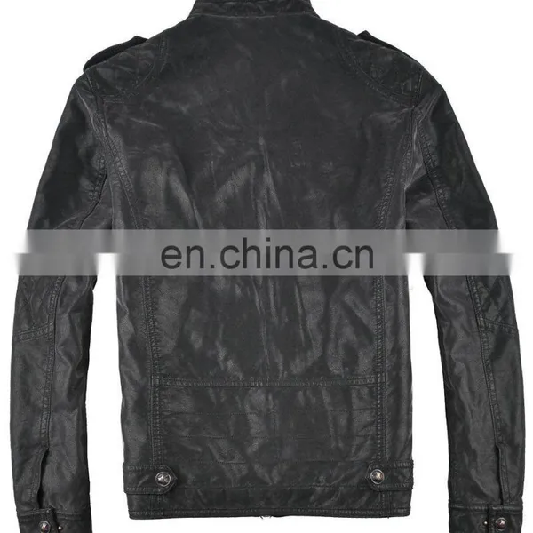 Classic Wearable Handsome Mens Pakistan Leather Jacket photo-3