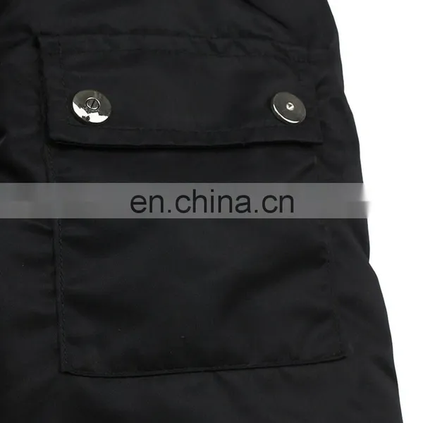 Custom Nylon Plain Black Flight Bomber Jacket Mens With Patches photo-5