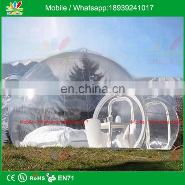 Round Full Transparent Tent Type Inflatable Bubble Lodge Tent