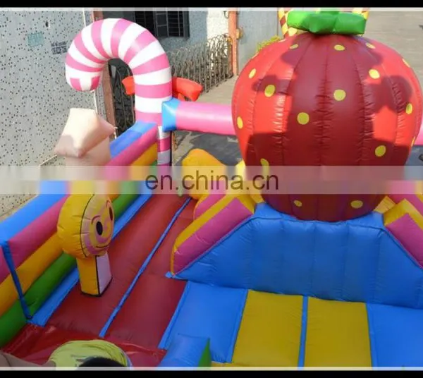 High Quanlity Pvc Funny Candy Park Giant Inflatable Jumping Fun City for Kids photo-5