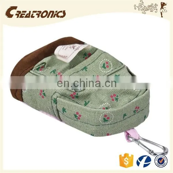 CR New Fashion Womens Clutch Change Wallet Mini Flower Surface Purse Green Coin Bag photo-6