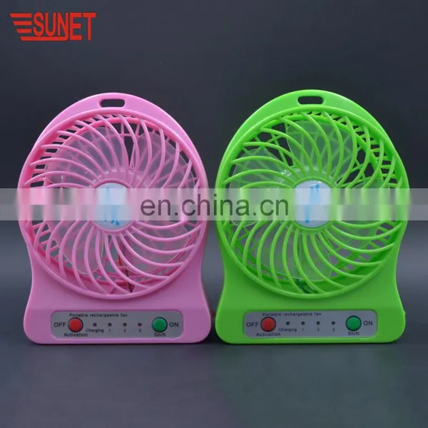 Summer Air Cooling Lithium Battery Usb Fan Portable Rechargeable Mini Usb Fan photo-5