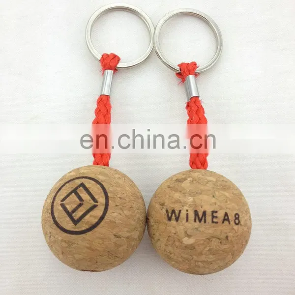 Cork Ball Shape Floating Keychain photo-2