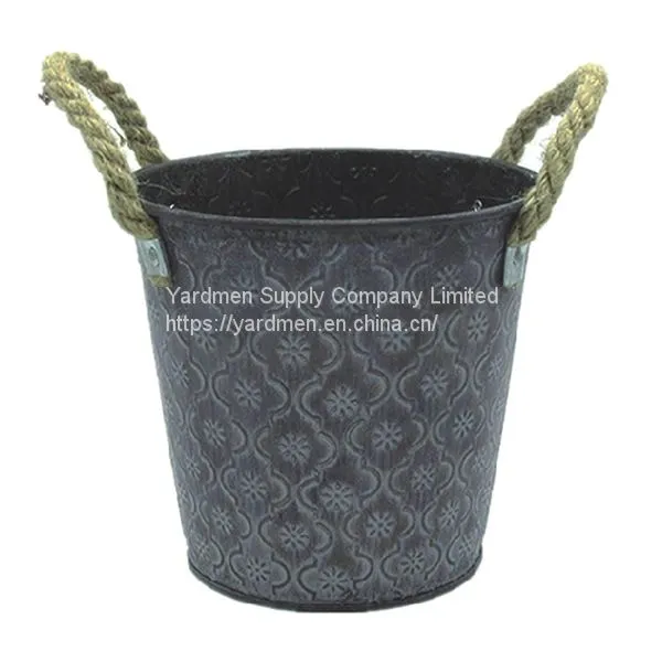 2018 Cheap Price Metal Flower Bucket Garden Pot