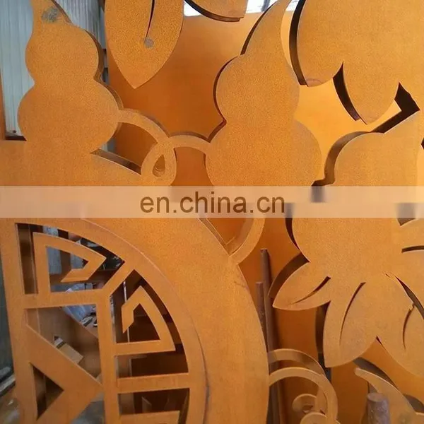 Corten Steel Garden Fence for Landscape Design photo-2