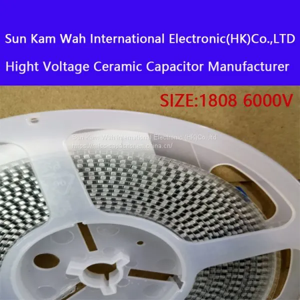 Hight Voltage SMD 1808100PF NPO-+5% 6000V Mlcc Ceramic Capacitor Manufacturer