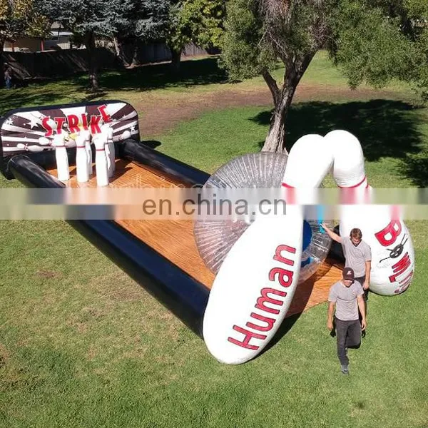 Inflatable Human Bowling Pins Set Inflatable Snow Bowling Ball Body Zorb Bumper Ball Game photo-3