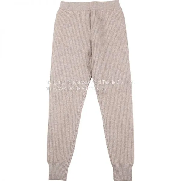 Pure Cashmere Trousers, Seamless Warm Wool Pants For Childrens photo-5