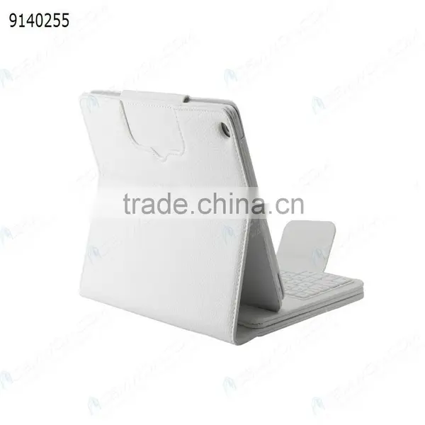 Bluetooth Keyboard for IPad Air,white Removable Plastic Keyboard With Synthetic Leather Case photo-3
