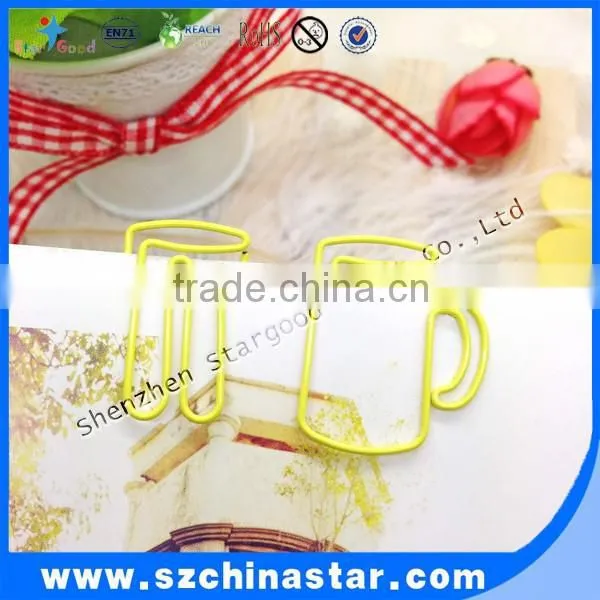 Metal Material Assorted Panton Color Cup Shape Paper Clip photo-3