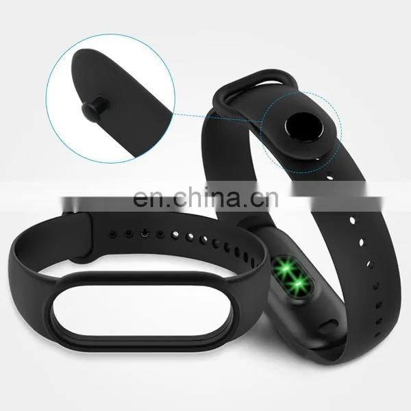 2021 Multiple Colors Silicone Wrist Band Accessories M3 M4 M5 Replacement Band Strap For Xiaomi Mi Band 3 4 5 Strap photo-2
