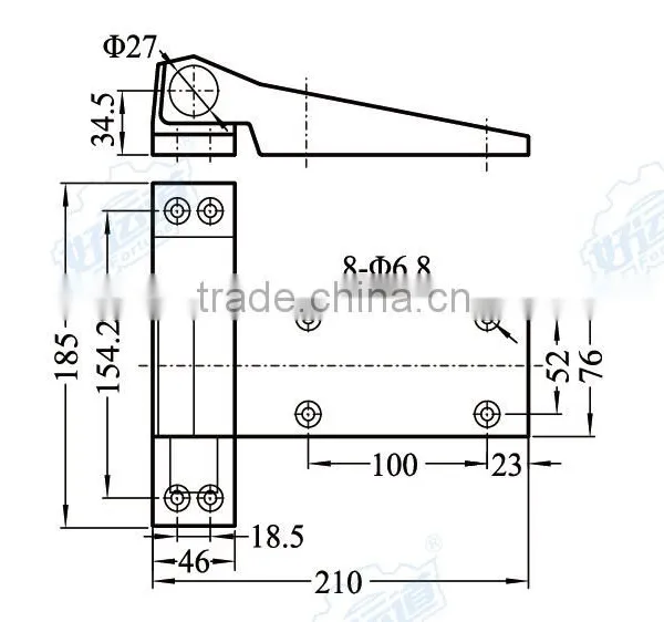 09106 Cold Storage Door Hinge With High Strength Zinc Alloy photo-2