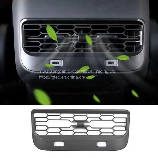 2023 Interior Accessories Rear Exhaust Air Condition Vent Outlet Decorative Cover For Tesla Model Y photo-5