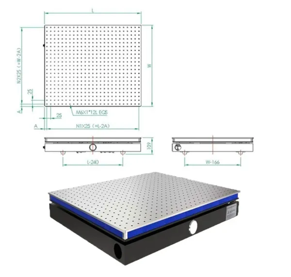 Chuanglai Optoelectronics Desktop Air Floatation Self Leveling Platform Desktop Seismic Platform Air Floatation Vibration Isolation Platform Desktop Air Floatation Vibration Isolation Platform photo-2