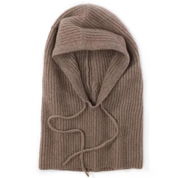 Winter Warm Knitted Neck Scarf&hat 100%cashmere