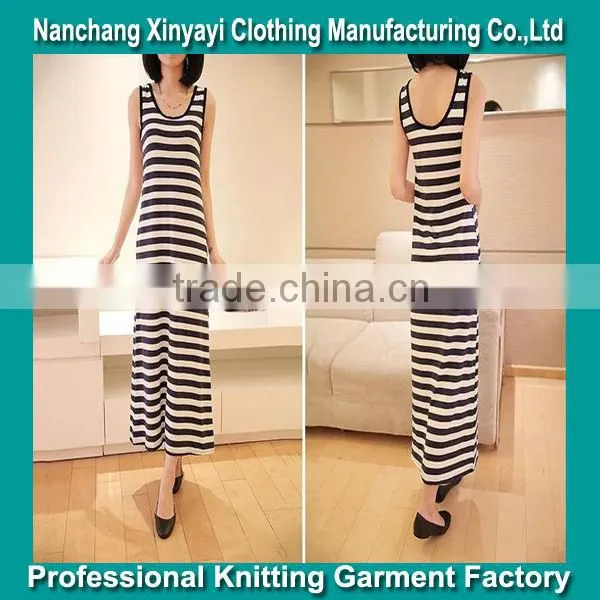 2014 Summer New Stripe Condole Belt Dress
